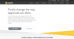 Desktop Screenshot of capriza.com